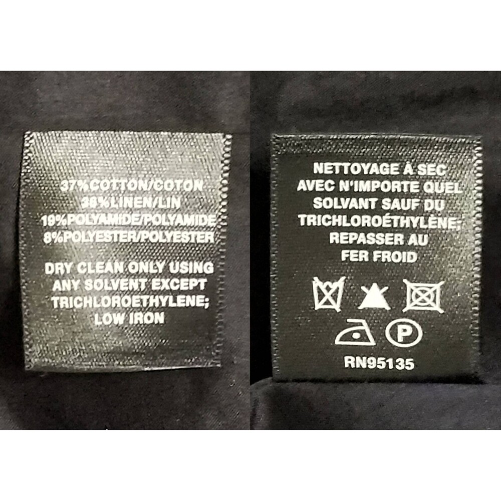 LAFAYETTE 148 New York Women's Tan Black Marled Blazer Jacket Sz 4 Linen Blend - Picture 8 of 9